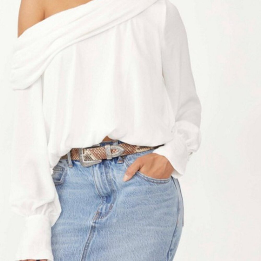 Free People Jenna Off The Shoulder Top Size XL